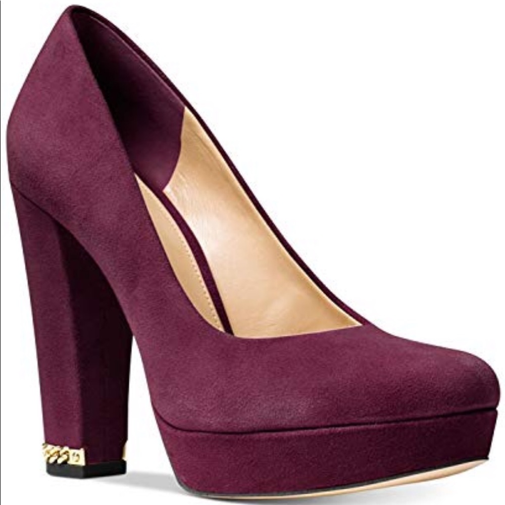Michael Kors Sabrina suede pumps